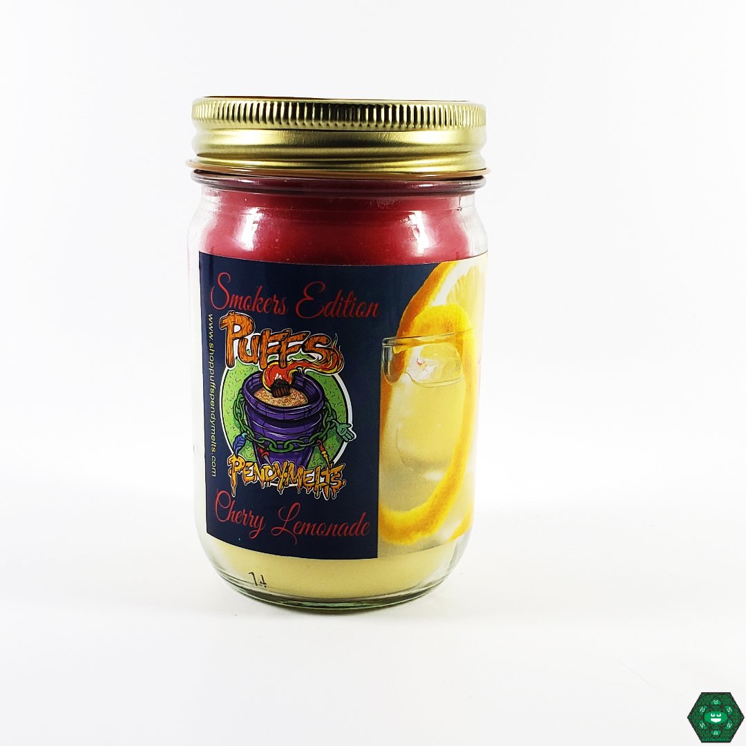 Pendy Melts: Puff N Peach candle by Puff's, a soothing scent from the Smokers Edition for creating a relaxed ambiance.