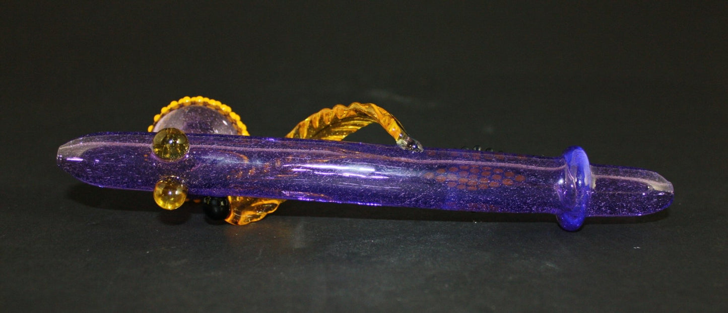 PhoenixFire Glass peace pipe - HG Shipping Dept. - HG