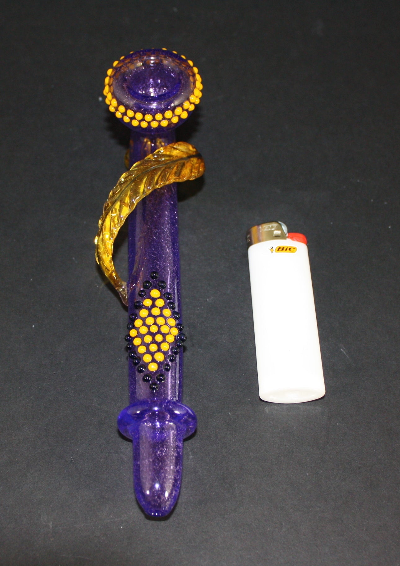 PhoenixFire Glass peace pipe - HG Shipping Dept. - HG