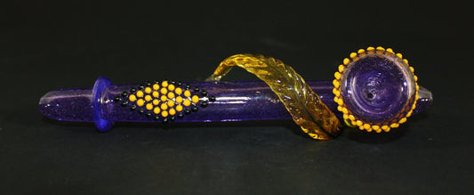 PhoenixFire Glass peace pipe - HG Shipping Dept. - HG