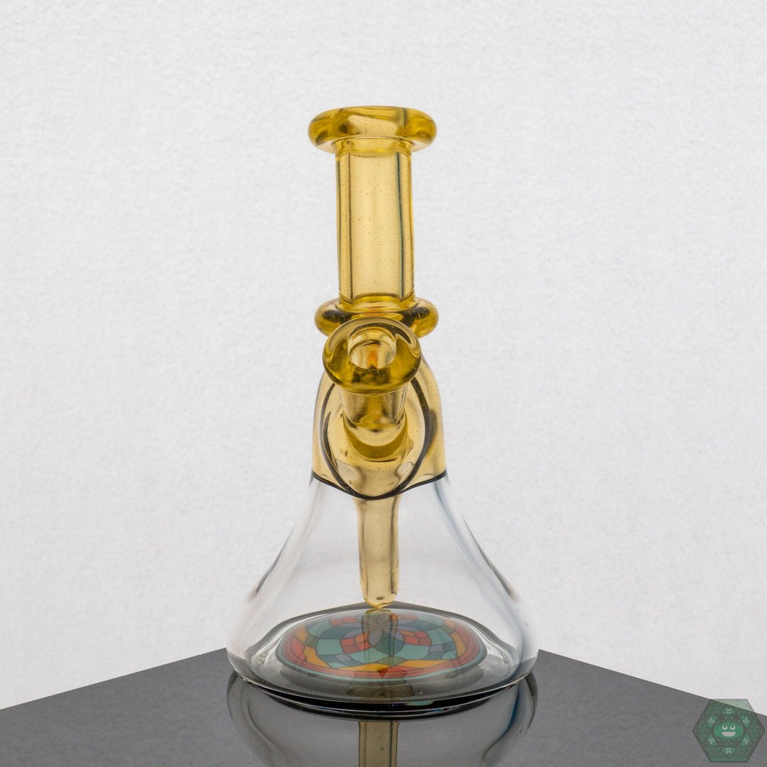 Plasma color Brian Jacobson Mini Glass Tube, a high-quality smoking piece with artistic glass design.