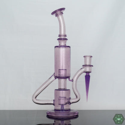 Premium Heady Glass Rig: The Parallax Bubble Dumper is a premium choice for concentrate enthusiasts seeking both style and performance in their dabbing setup.