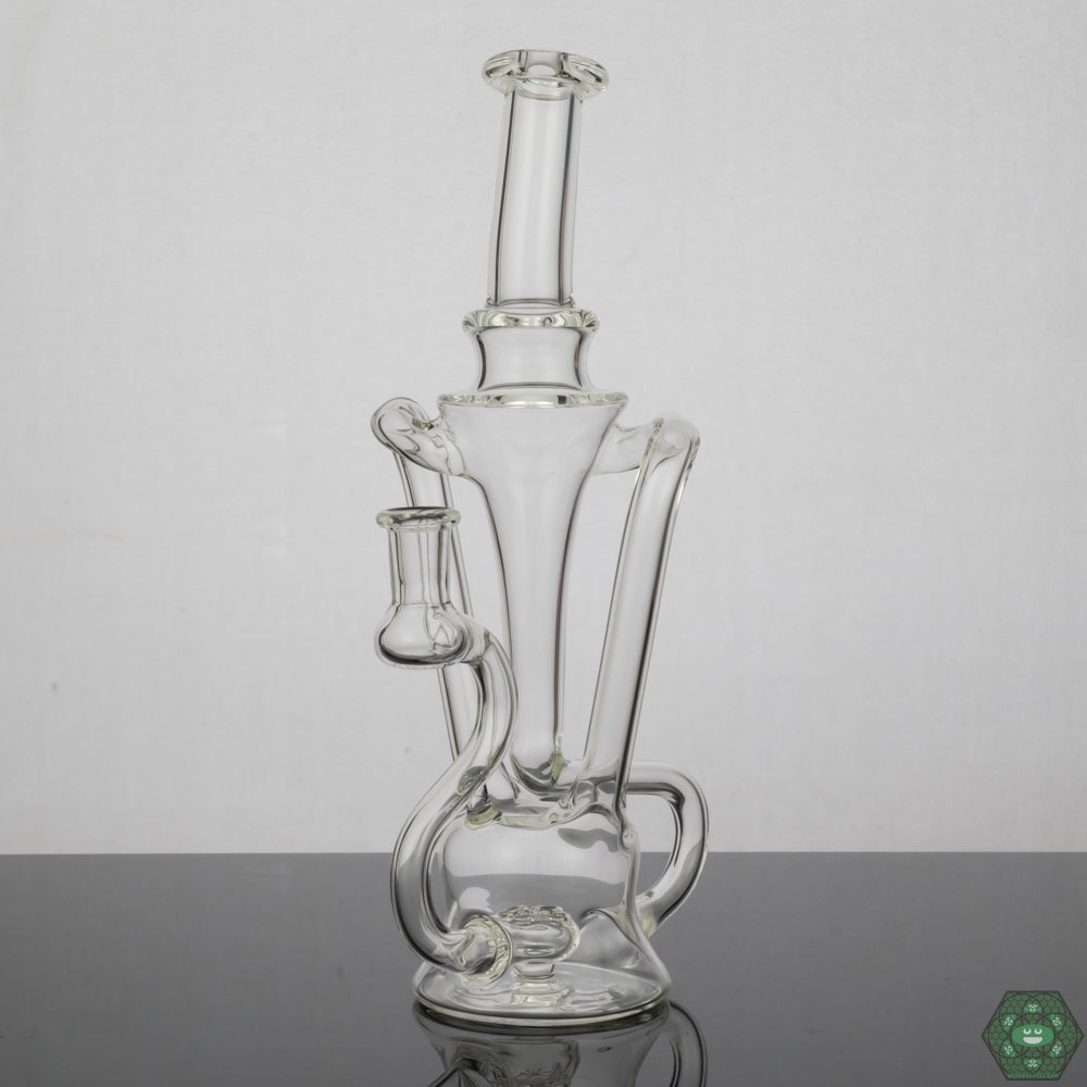 Prophecy Glass - Recycler #5 - @Prophecy_glass - HGProphecy Glass Recycler #5, handcrafted 10MM dab rig with dual uptake for superior filtration, combining handcrafted artistry with smooth, efficient filtration, ensuring a clean hit every time, ideal for glass collectors and enthusiasts.