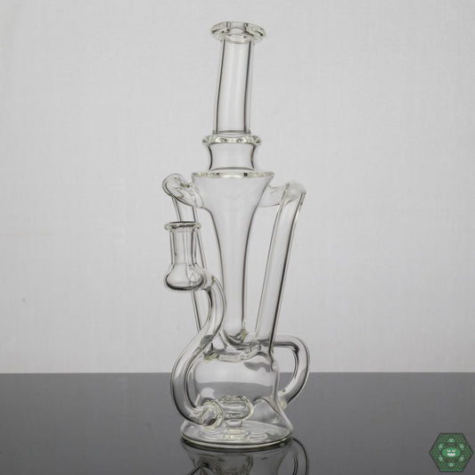 Prophecy Glass - Recycler #5 - @Prophecy_glass - HGProphecy Glass Recycler #5, handcrafted 10MM dab rig with dual uptake for superior filtration, combining handcrafted artistry with smooth, efficient filtration, ensuring a clean hit every time, ideal for glass collectors and enthusiasts.