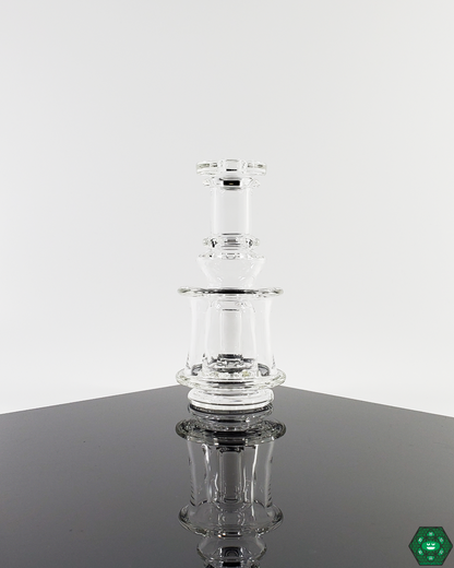 Puffco Glass Attachments: Ery Glass offers custom enhancements for Puffco devices, featuring a one-hole perc for improved function and available in a 4.25"-5" height and 1.75" diameter.