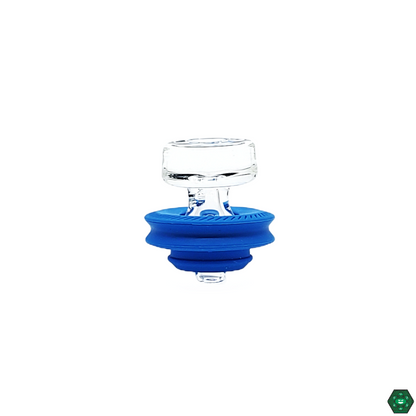 Adjusting the Puffco Peak Pro Ball Cap for better airflow control, demonstrating its user-friendly design for enhancing vapor efficiency.