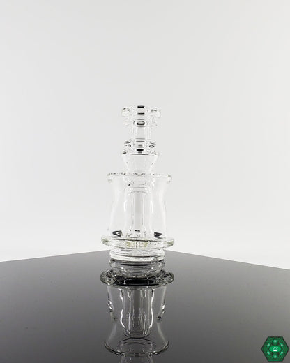 Puffco Perc Attachments: Ery Glass offers custom glass with a one-hole perc for enhanced filtration and smoother hits, designed for Puffco devices and available in a 4.25"-5" height and 1.75" diameter.


