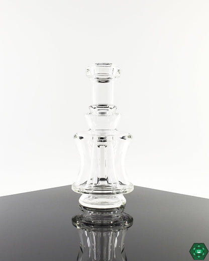 Puffco Upgrade with Glass: Ery Glass custom attachments enhance your Puffco device with improved function and a one-hole perc, crafted in a 4.25"-5" height and 1.75" diameter.