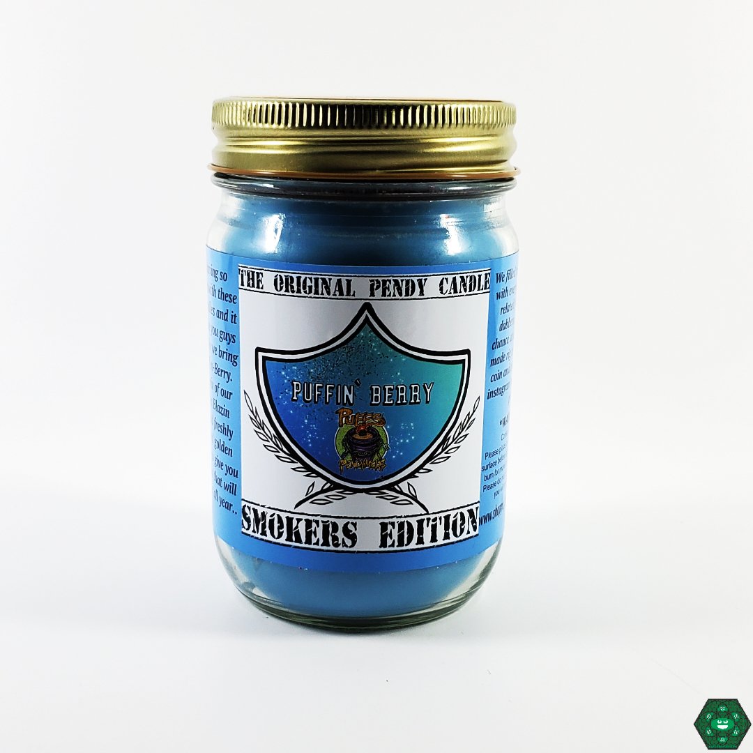  Puff's Pendy Melts Smokers Edition Candles: Unique aromas for relaxation, including Terp Smoothie, Puff N Peach, and Irie Vibes.