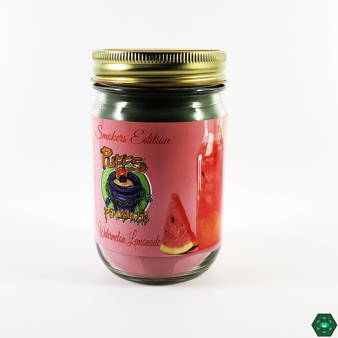  Puff's Pendy Melts: Terp Smoothie candle, a unique aroma from the Smokers Edition for relaxation.