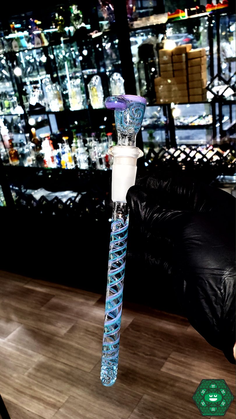 Q Factor Glass - Fully Worked Beaker (Light Purple) - @Qfactorglass - HG