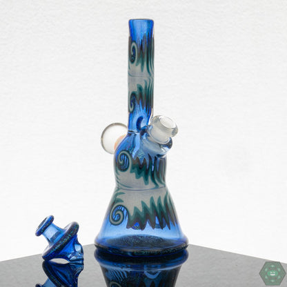 Ra Glass Mini Tube - Dichro Over Blue Dream - @Ra_glass - HG