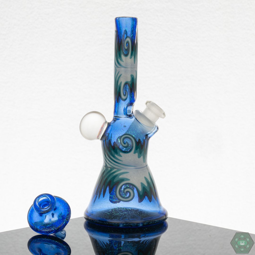 Ra Glass Mini Tube - Dichro Over Blue Dream - @Ra_glass - HG