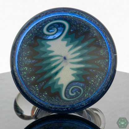 Ra Glass Mini Tube - Dichro Over Blue Dream - @Ra_glass - HG