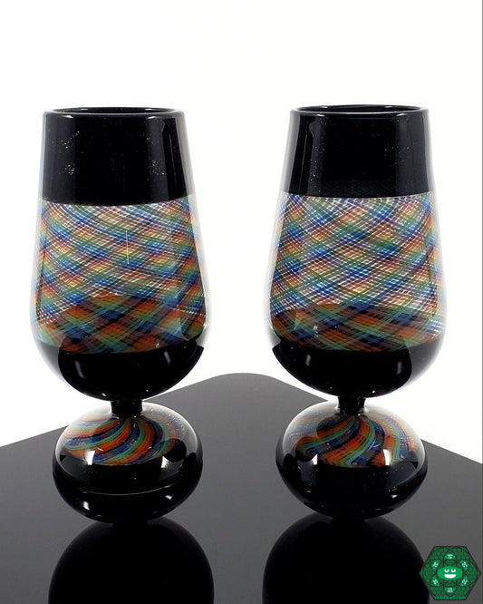 ROBO 5oz Cup Set – Artistic handcrafted glass cups, perfect for showcasing drinks with a creative touch and ideal for collectors or special occasions.