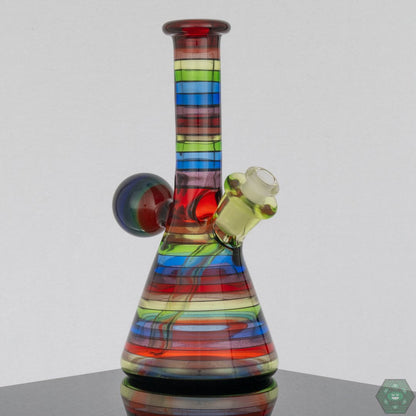 Rone Glass Rainbow Tube - Pomegranate Lip - @Roneglass - HG