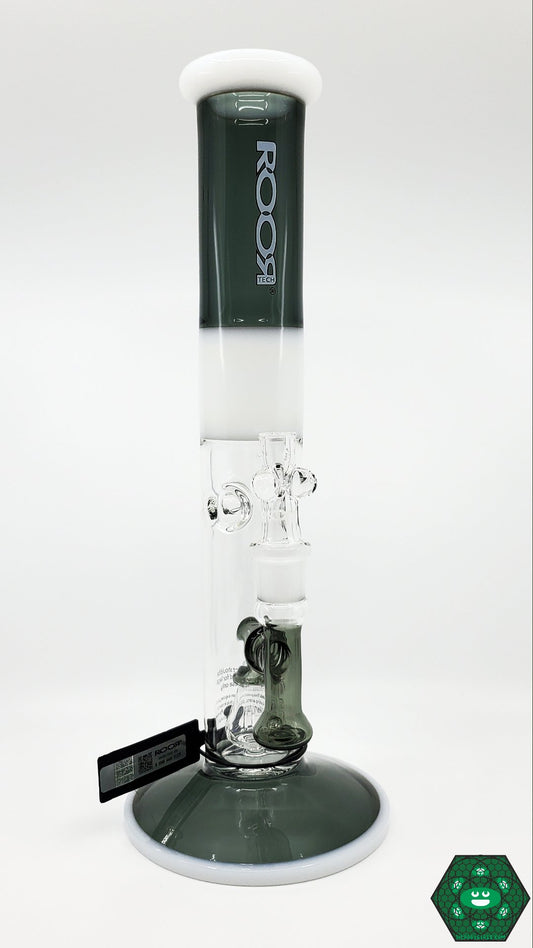 Roor Tech - 14" Straight 50 X 5 (Grey White) - @Roorglass - HG