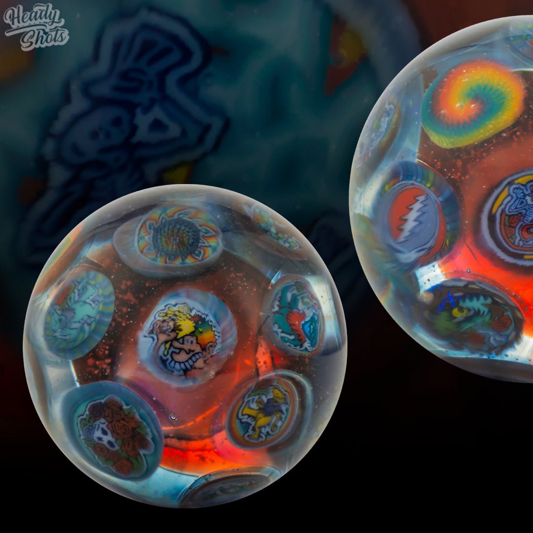 Rose Roads Glass Marble, an artisan glass accessory showcasing exquisite craftsmanship, stunning colors, and unique designs.