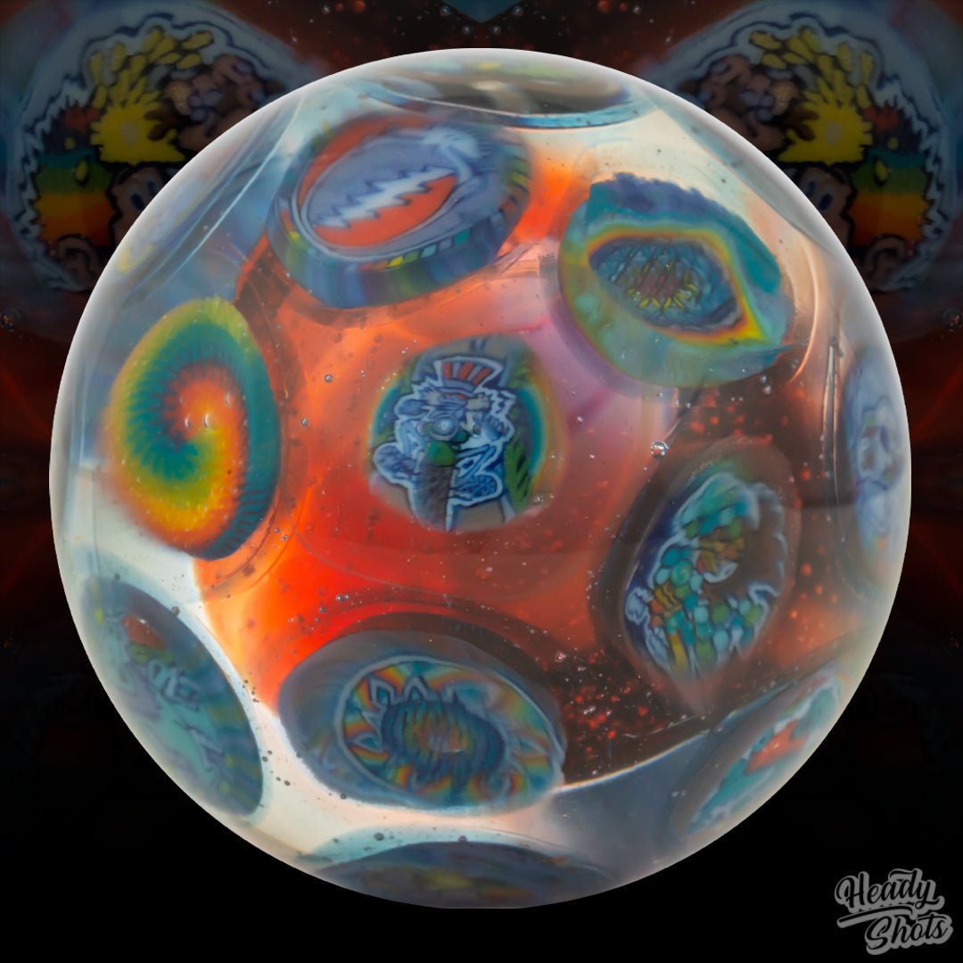 Rose Roads Glass Marble, a prized collector's item for those who appreciate fine glass art.