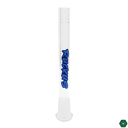 Ruckus Glass 5" Downstem featuring durable glass construction for smooth airflow and filtration.