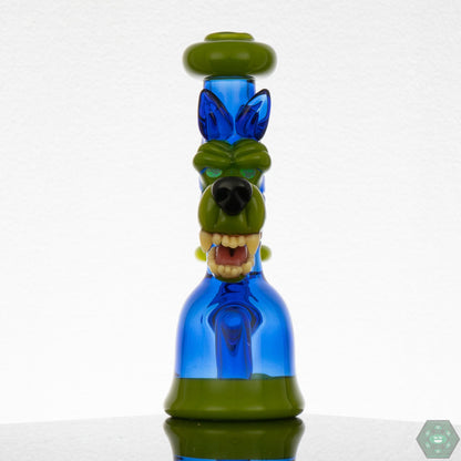 Ryan Kane Open Mouth Jammer - Light Cobalt & Timber - @Ryankane_glass - HG