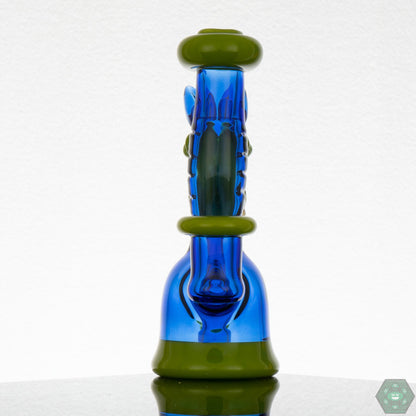 Ryan Kane Open Mouth Jammer - Light Cobalt & Timber - @Ryankane_glass - HG