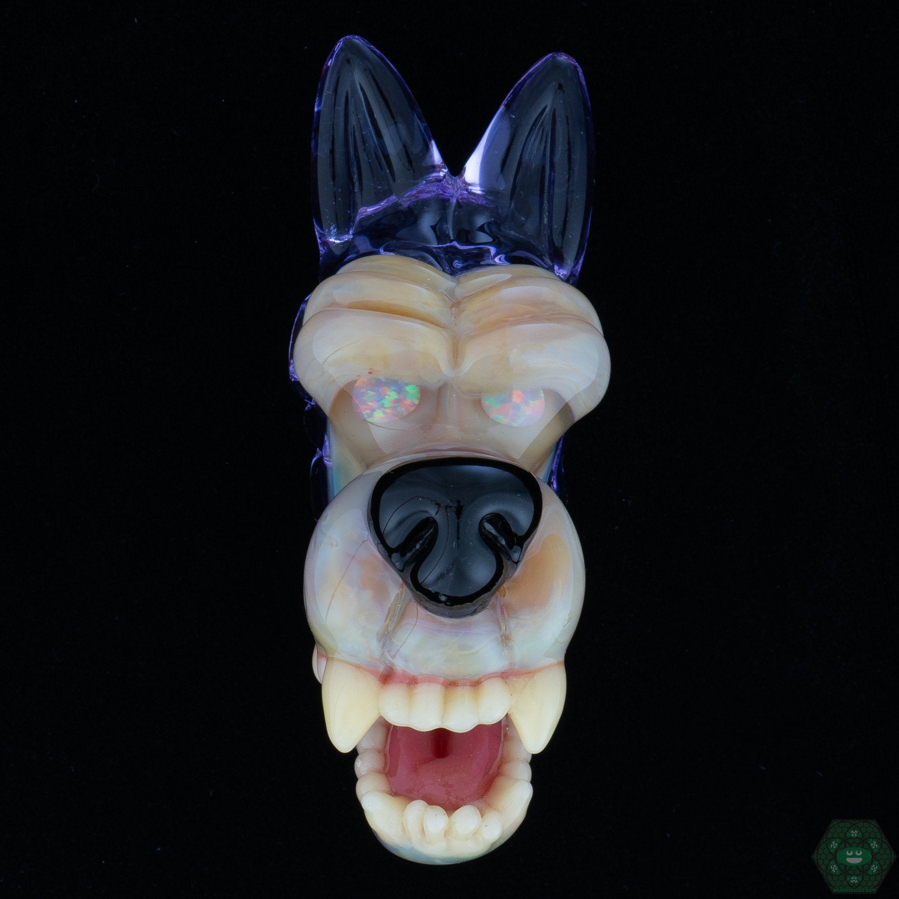 Ryan Kane - Open Mouth Wolf Pendants - @Ryankane_glass - HG