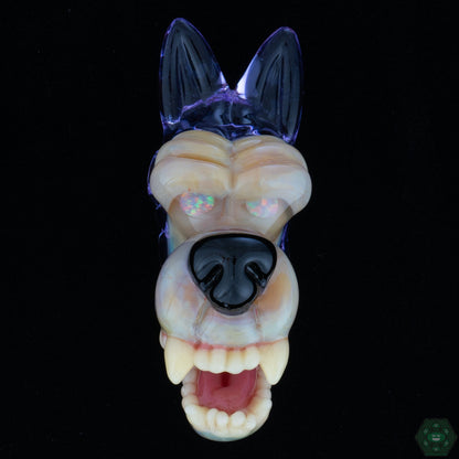 Ryan Kane - Open Mouth Wolf Pendants - @Ryankane_glass - HG