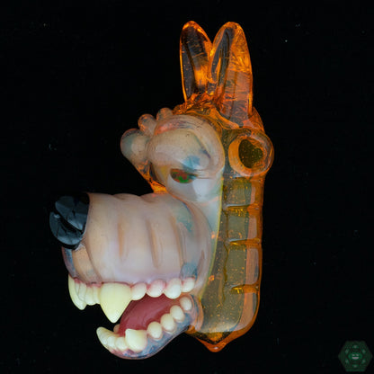 Ryan Kane - Open Mouth Wolf Pendants - @Ryankane_glass - HG
