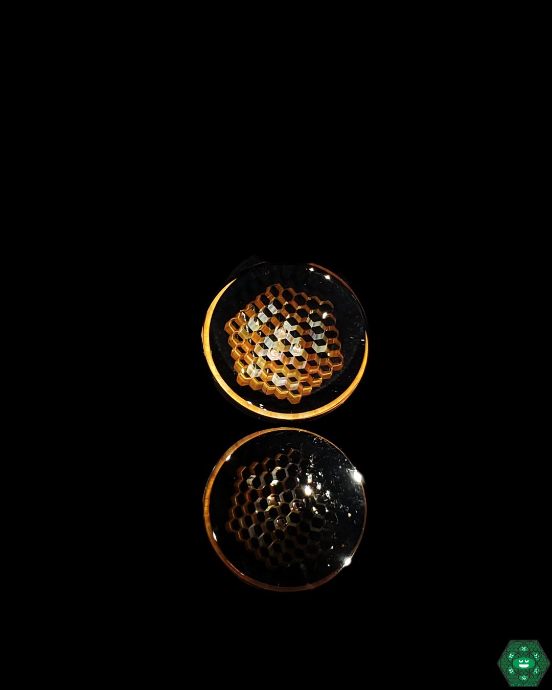 Ryan Teurfs Coin Caps, featuring a unique honeycomb design, designed for stylish function, available with fast USA shipping at Headdy Glass.