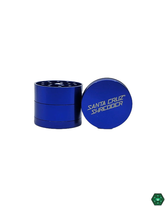 Santa Cruz Shredder Medium 4-Piece Grinder, ensuring smooth grinding with a built-in pollen catcher, perfect for herb enthusiasts seeking consistency and quality.



