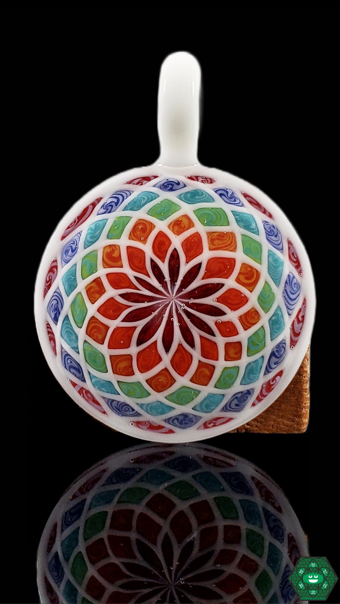 Shipley Glass - Funky Filla Pendants (White) - @Shipleyglass - HG