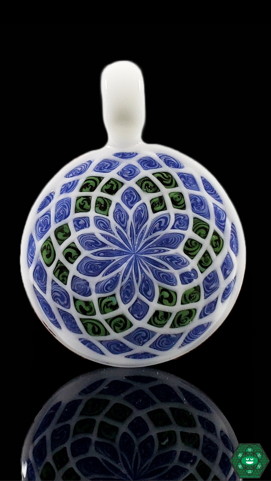 Shipley Glass - Funky Filla Pendants (White) - @Shipleyglass - HG