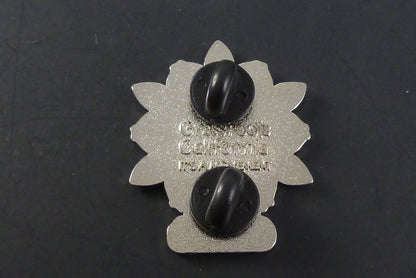 Close-up of the Silver Flower Hat Pin, showcasing its intricate flower design and high-quality finish, ideal for collectors and those who appreciate elegant accessories.