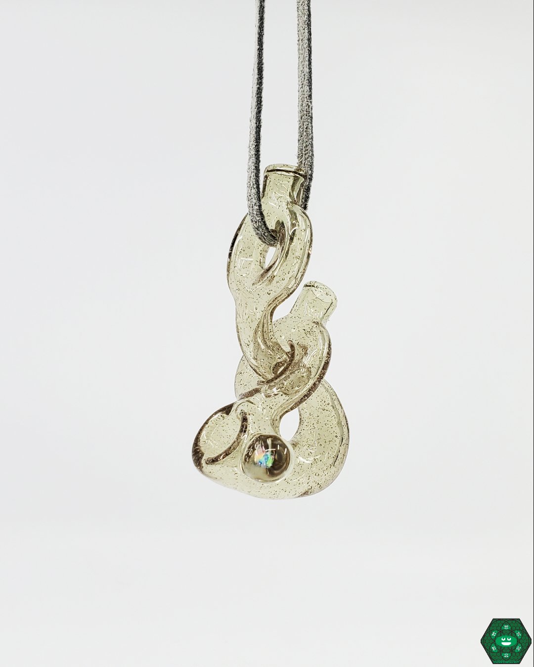 Sir Pyro Pendy Pipe, an artistic glass pendant pipe blending pendant art with functional glass design, available now at Headdy Glass with fast USA shipping.