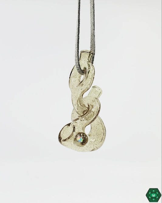 Sir Pyro Pendy Pipe, an artistic glass pendant pipe blending pendant art with functional glass design, available now at Headdy Glass with fast USA shipping.