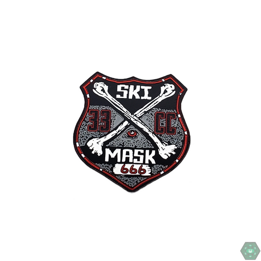 Ski Mask Glass Hat Pin featuring a bold design and durable enamel finish, perfect for collectors and fans looking to add flair to their setup