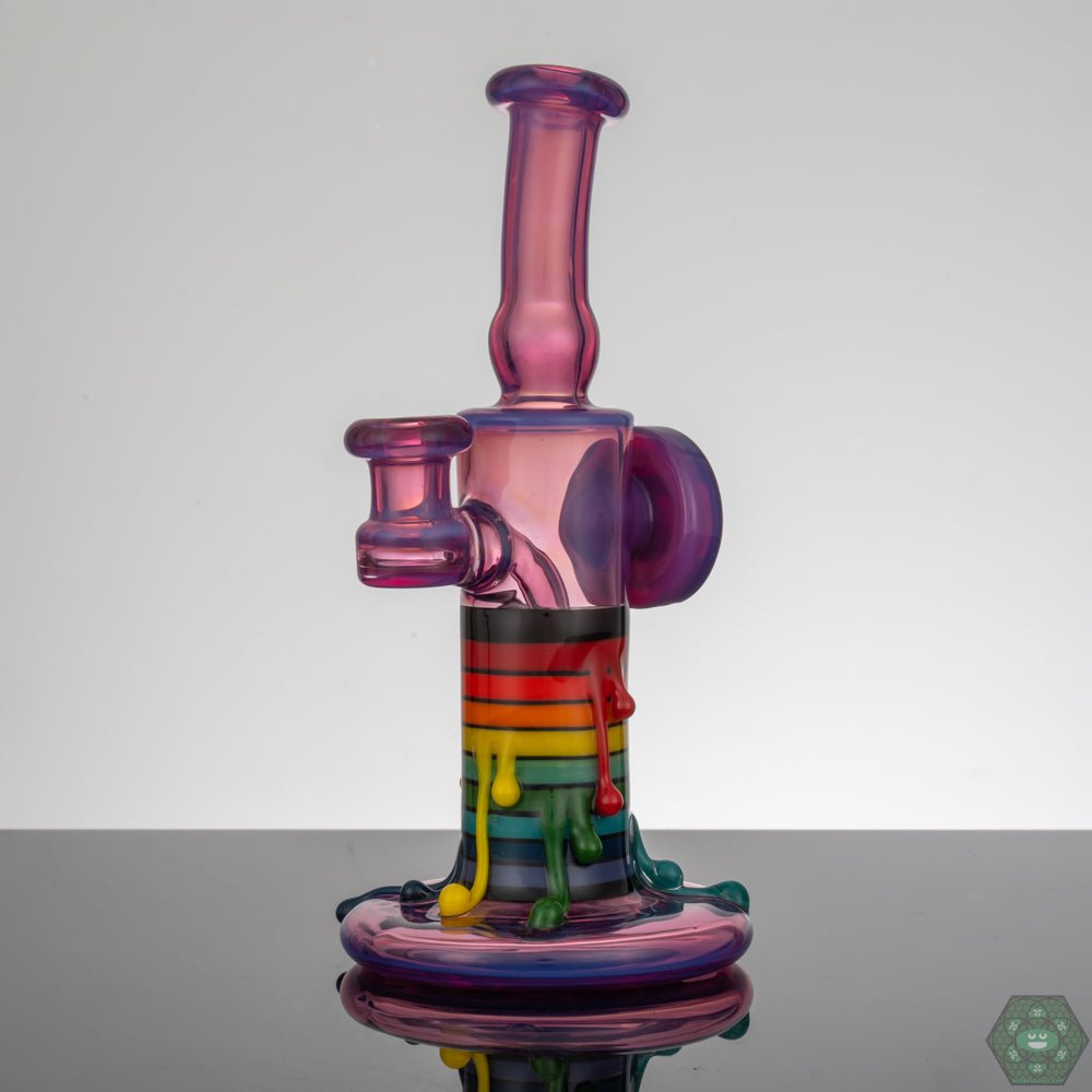 Vibrant and detailed Skrillinger Royal Jelly Candle Jammer glass piece, designed for function and display.