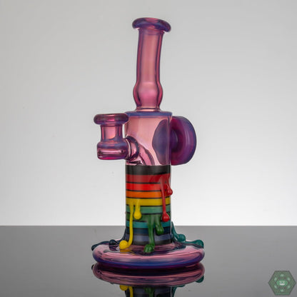 Vibrant and detailed Skrillinger Royal Jelly Candle Jammer glass piece, designed for function and display.