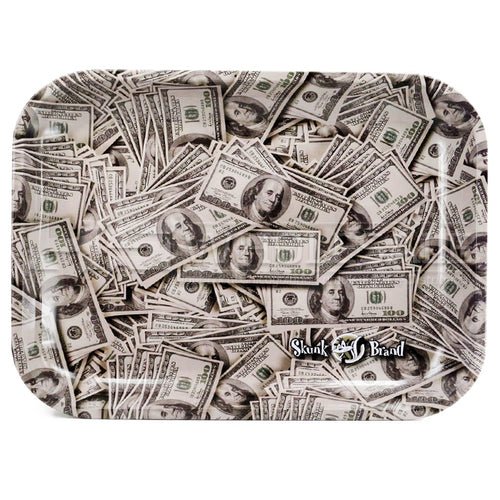 Skunk Brand Large Rolling Tray, stylish and durable, ideal for easy preparation, a functional piece for every smoking setup, available at Headdy Glass.