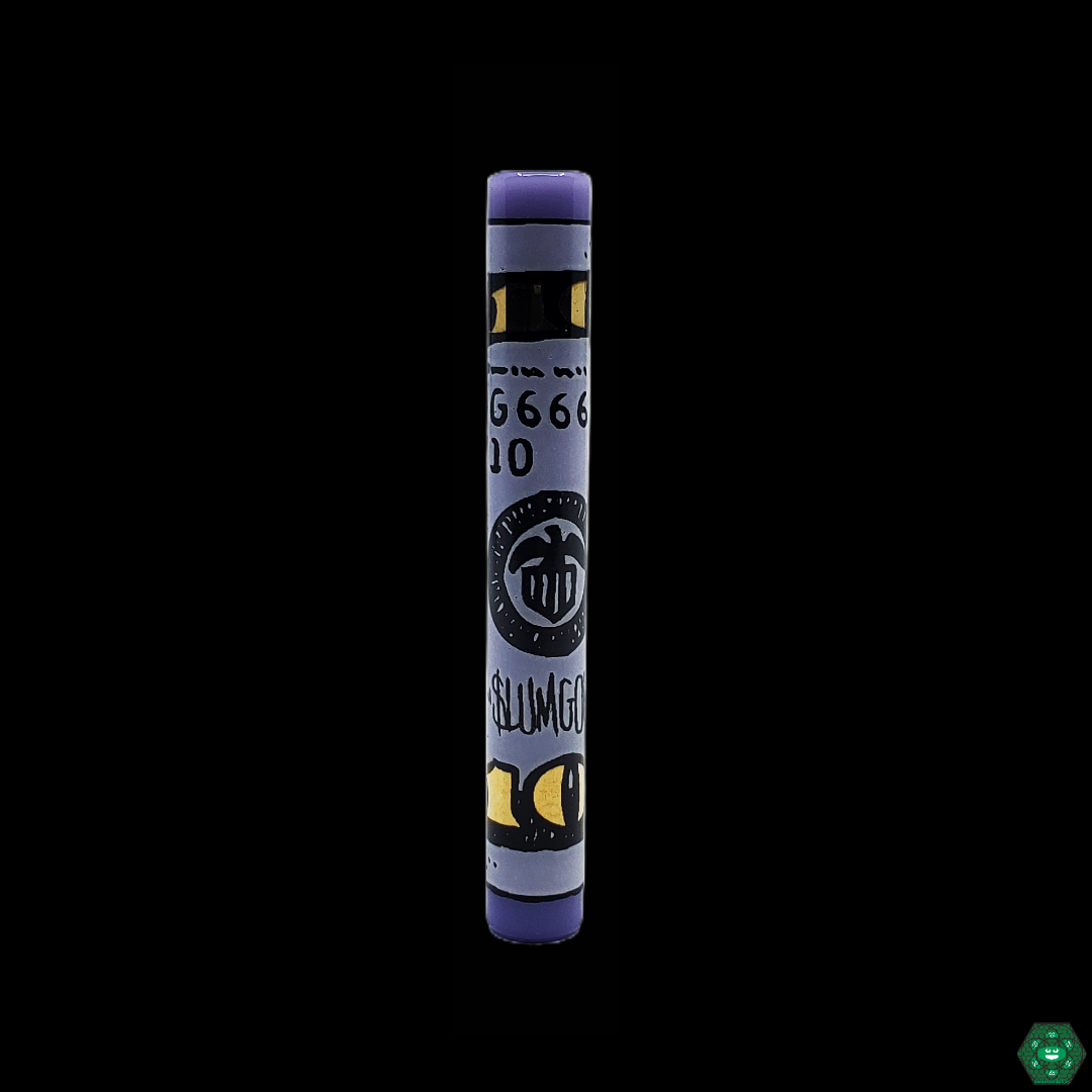 Side view of the Slum Gold 100 Onie Glass Banger, highlighting its premium build and elegant design, perfect for upgrading any dabbing setup.