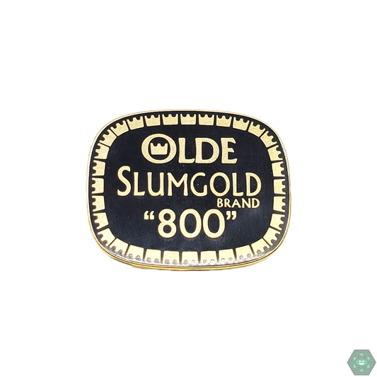 Slum Gold Baseball Bat Pin featuring a bold, iconic design and high-quality enamel finish, perfect for fans of unique, striking designs.