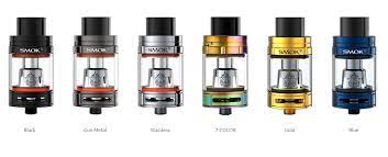 SMOK TFV8 Big Baby Beast Tank (Silver), a high-capacity 5ml vape tank designed for extended vaping sessions, featuring an enhanced airflow system for massive vapor production, a durable silver finish with quality construction, a top-fill design for easy refills without leaks, and ideal for cloud chasers looking for a powerful tank.