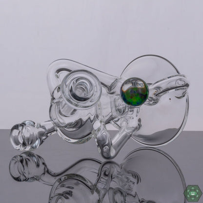 Mini Rig for Smooth Hits: Experience smooth and flavorful dabbing sessions with the Torch D Boro Clear Mini Klein #1's efficient diffusion.