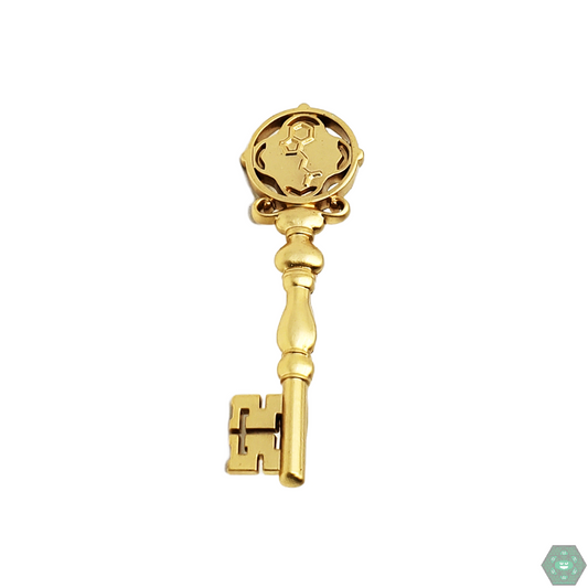 Spirit Key Pin #2 featuring a unique key design, crafted with high-quality enamel for collectors seeking a distinctive addition to their collection.