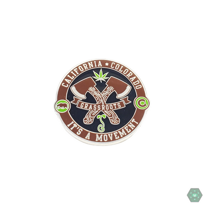  Sproutdoors Axe Pin featuring a rugged, outdoors-inspired design, crafted from durable metal to suit any adventure-loving enthusiast's collection.