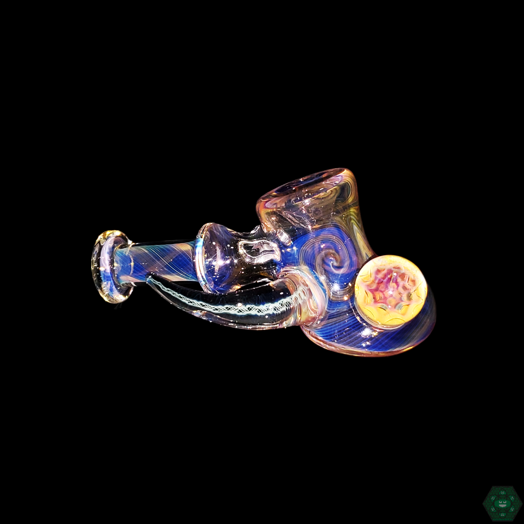 STF Glass Fumed Hammer, featuring vibrant, color-changing fumed glass and a unique, handcrafted design for a one-of-a-kind smoking experience.

