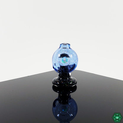 Stylish and Functional Puffco Cap: This crushed opal carb cap from Soup Glass is both a beautiful and practical addition to your Puffco Peak setup.