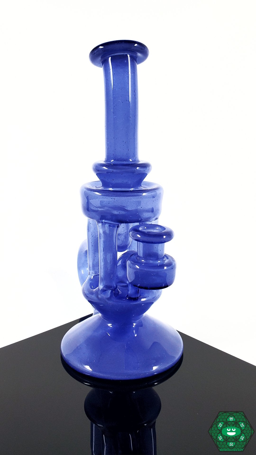 T Schmitty Quad Uptake Recycler – Sonic Blue color with smooth filtration, perfect for collectors and functional daily use.