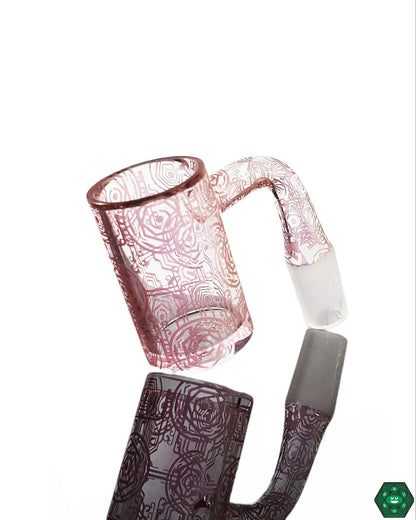 Temple Quartz - 25MM Gold Fumed Flat Top Nails - @Templequartz - HG